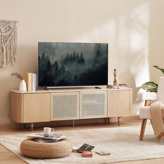 B-company アンバー TVボード HP-VTB-7251 Buy BERLIS TV UNIT UPTO 80 INCHES TRAVERTINE - NATURAL LIGHT
